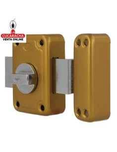 amig-Cerradura sobreponer Modelo 80 Esmaltado Oro.