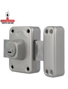 amig-Cerradura sobreponer Modelo 81 Esmaltado Plata.