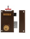 amig-Cerradura sobreponer Modelo 75 Marrón-Derecha.