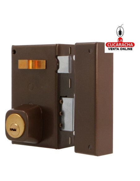 amig-Cerradura sobreponer Modelo 75 Marrón-Derecha.