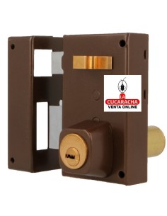 amig-Cerradura sobreponer Modelo 75 Marrón-Izquierda.