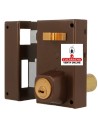 amig-Cerradura sobreponer Modelo 75 Marrón-Izquierda.