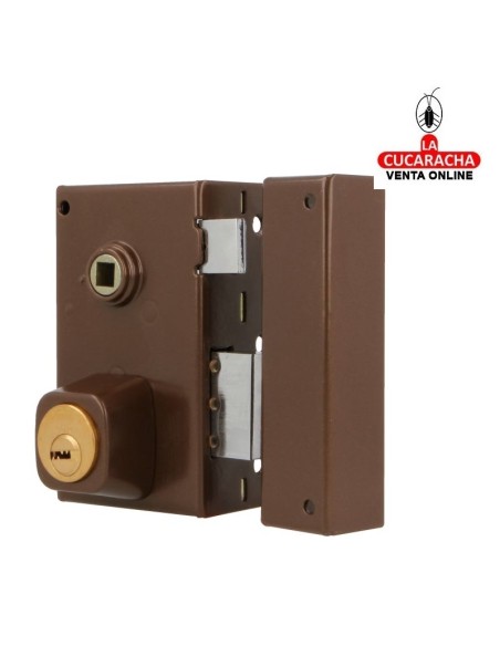 amig-Cerradura sobreponer Modelo 75n Marrón-Derecha.