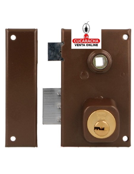 amig-Cerradura sobreponer Modelo 75n Marrón-Izquierda.