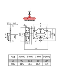 amig-Cerrojo alta seguridad Mod. 1PLUS Cromo.