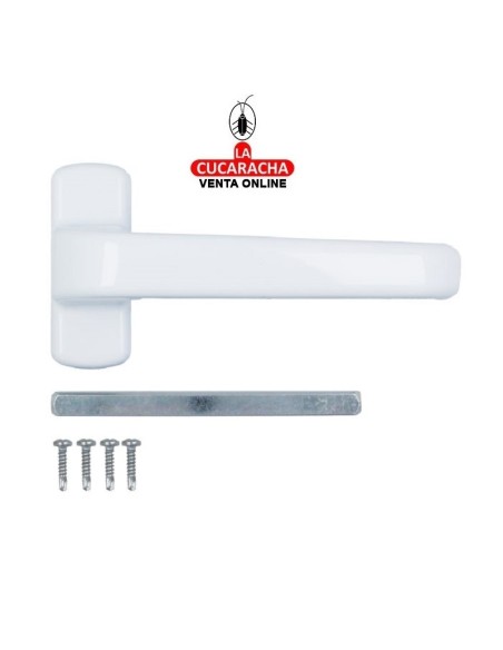 amig-Juego Manilla puerta Aluminio Modelo Epsilon Blanco-Negro.