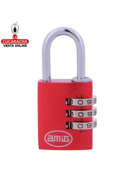 amig-Candado Combinación Modelo 75 Rojo Display.