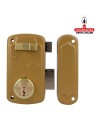amig-Cerradura sobreponer puertas madera Modelo 75U Esmaltado Oro.