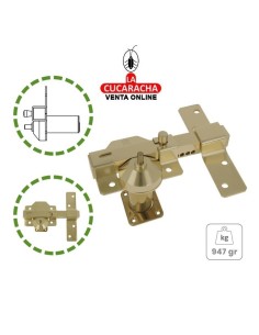 CERROJO SOBREPONER CILINDRO SEGURIDAD Y PESTILLO APERTURA Modelo 1.