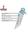JUEGO 9 LLAVES ALLEN CABEZA TORX MODELO THT106392.