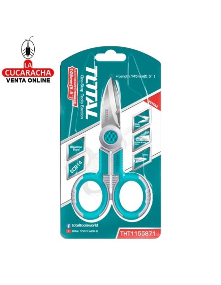 TIJERA ELECTRICISTA ACERO INOX 145MM MODELO THT1155871.