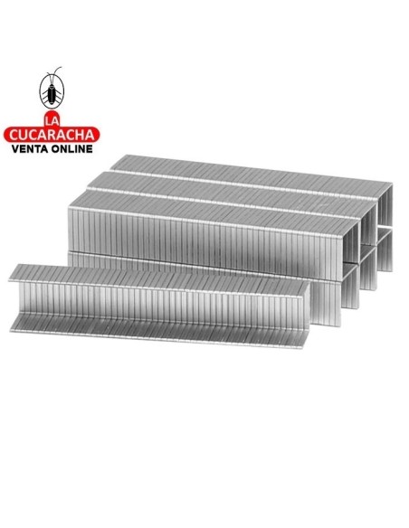 Caja 1000 Grapas Rectangulares tipo Plana Modelo THT391.