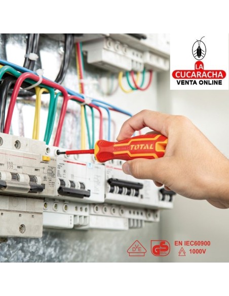 JUEGO 3 DESTORNILLADORES ELECTRICIDAD AISLADOS MODELO THTIS036.