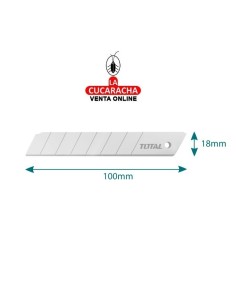 Recambio 10 cuchillas cutter 18x100mm. Modelo THT519112.