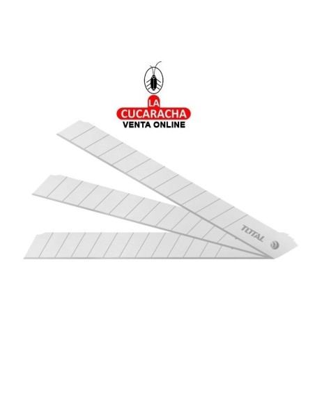 Recambio 10 cuchillas cutter 9x80mm. Modelo THT5190901.