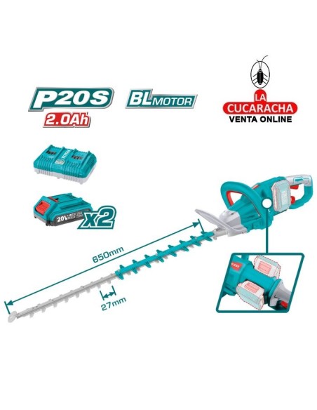 Cortasetos Brushless 40V a batería Modelo THTLI400282.