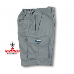 BERMUDAS DE TRABAJO ALGODON GRIS