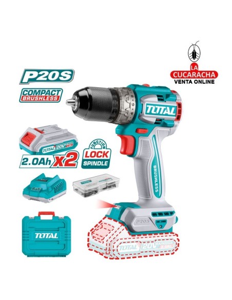 Taladro atornillador brushless a batería 20V Modelo TDLI20602E.