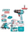 Pack taladro percutor + Amoladora brushless a batería Modelo TCKLI20273E.