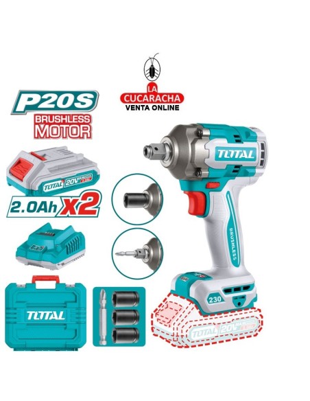 Llave impacto 1/2'' Brushless a batería 20V Modelo TIWLI20236E.