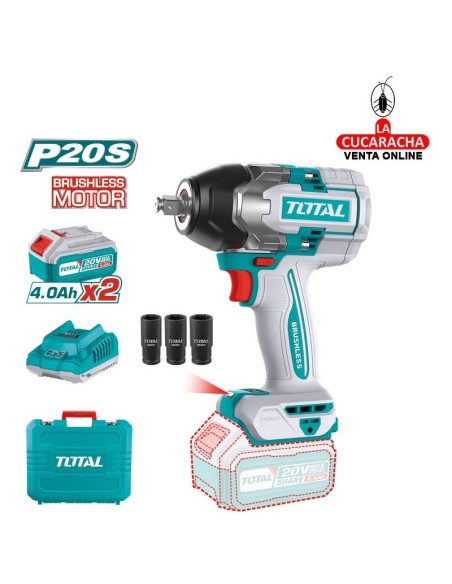 Llave impacto 1/2'' Brushless a batería 20V Modelo TIWLI2085.