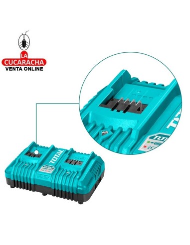 CARGADOR RAPIDO DOBLE 20V-4AH+4AH... CARGADOR RAPIDO DOBLE 20V-4AH+4AH...