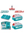 Pack 2 Baterias 20V-5AH + Cargador Doble Modelo TFBCPK2425E.