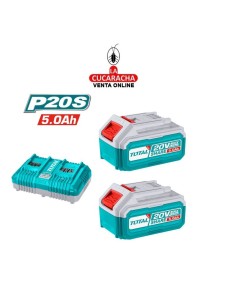 Pack 2 baterías 20V-5Ah +...