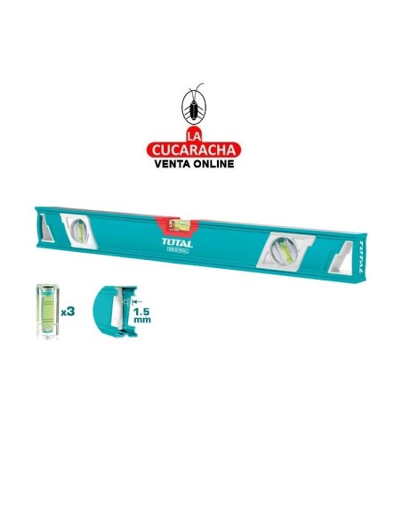 NIVEL 3 BURBUJAS ALUMINIO Y ABS MODELO TMT2.