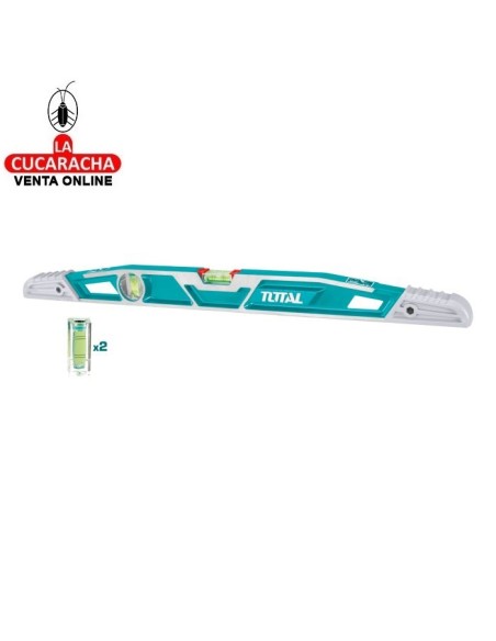 NIVEL TRAPEZOIDAL 2 BURBUJAS ALUMINIO Y ABS 600MM MODELO TMT221.