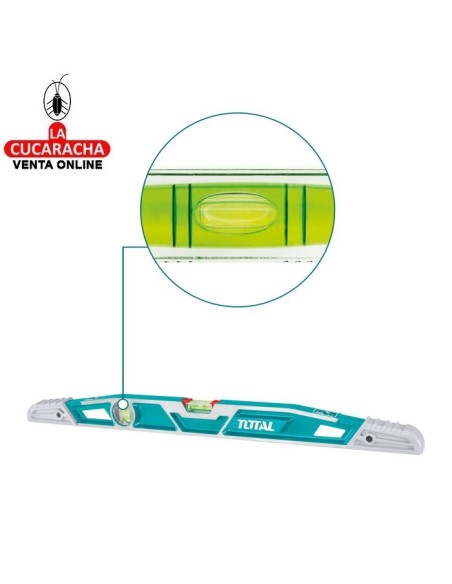 NIVEL TRAPEZOIDAL 2 BURBUJAS ALUMINIO Y ABS 600MM MODELO TMT221.