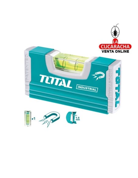 NIVEL BOLSILLO 1 BURBUJAS MAGNETICO 100MM MODELO TMT20105M.