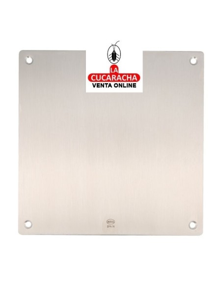 amig-PLACA ACERO CUADRADA INOX MODELO 10.