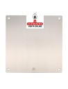amig-PLACA ACERO CUADRADA INOX MODELO 10.