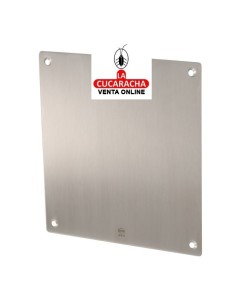 amig-PLACA ACERO CUADRADA INOX MODELO 10.