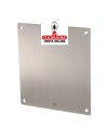 amig-PLACA ACERO CUADRADA INOX MODELO 10.