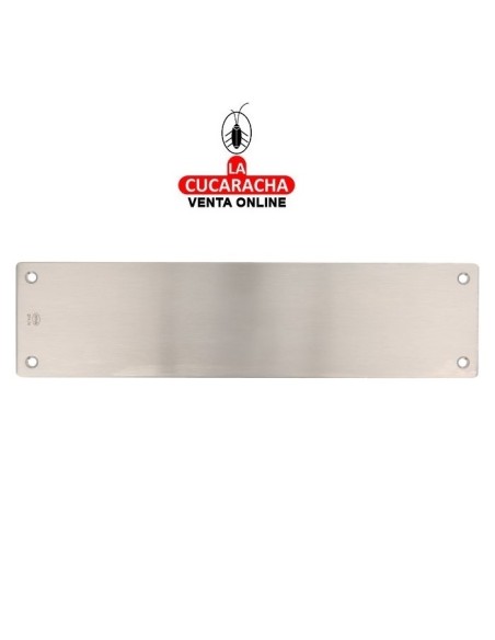 amig-PLACA ACERO RECTANGULAR INOX 300x75mm MODELO 11.