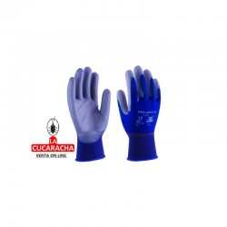 GUANTES NYLON POLIURETANO S-2003 AZUL (B/12 UDS.)