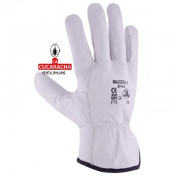 GUANTES PIEL GRIS (B/12 UDS.)