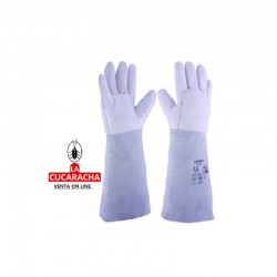 GUANTES PIEL GRIS L/41 CM. (B/12 UDS.)