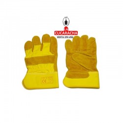 GUANTES SERRAJE/LONA AMARILLO (B/12 UDS.)
