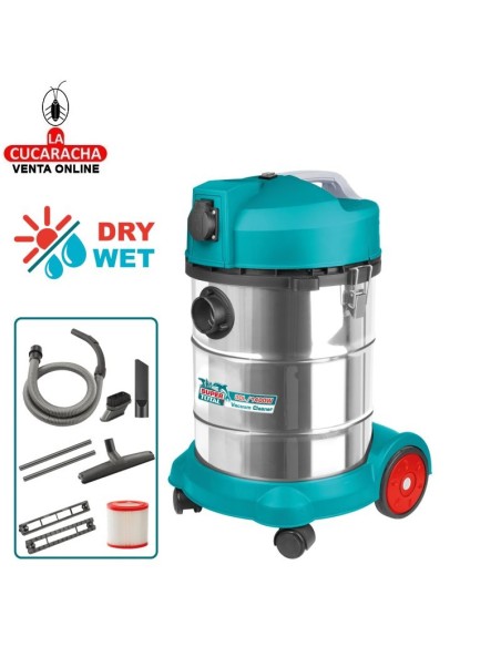 ASPIRADOR ELECTRICO PARA SECO Y HUMEDO 1400W MODELO TVC14301.