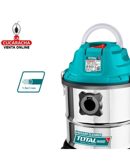 ASPIRADOR ELECTRICO PARA SECO Y HUMEDO 1000W MODELO TVC12202.