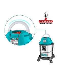 ASPIRADOR ELECTRICO PARA SECO Y HUMEDO 1000W MODELO TVC12202.