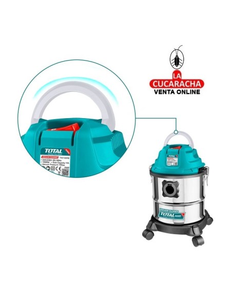 ASPIRADOR ELECTRICO PARA SECO Y HUMEDO 1000W MODELO TVC12202.