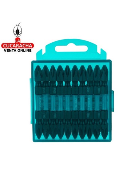 accesorios herramientas. JUEGO 10 Puntas - PH2 / PH2 Mod. TACIM16PH233