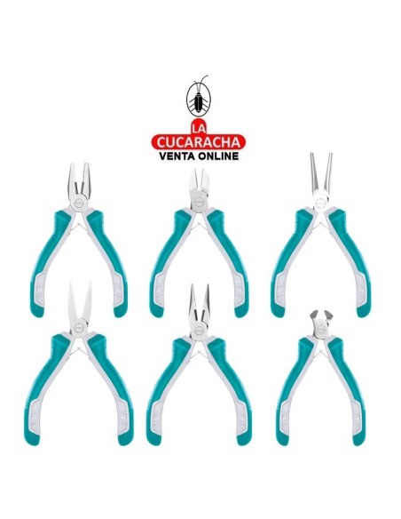 JUEGO 6 ALICATES MINI 115MM MODELO THT1K0511.