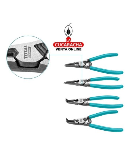 JUEGO 4 ALICATES PARA ARANDELAS 180MM MODELO THTJ214042.