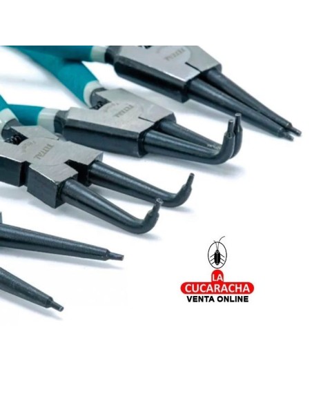 JUEGO 4 ALICATES PARA ARANDELAS 180MM MODELO THT114041.