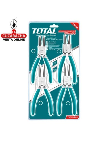 JUEGO 4 ALICATES PARA ARANDELAS 180MM...